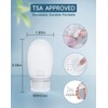 Silicone Travel Bottles for Toiletries TSA Approved Travel Size Containers