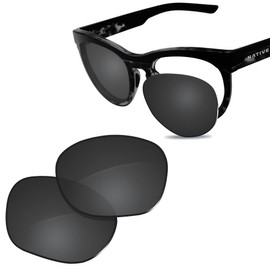 Glintbay 100% Precise-Fit Replacement Sunglass Lenses for Native La Reina - Polarized Advanced Black