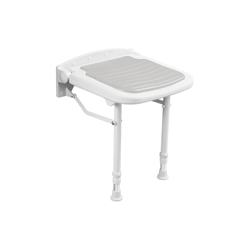 Asiento de ducha plegable montado en la pared