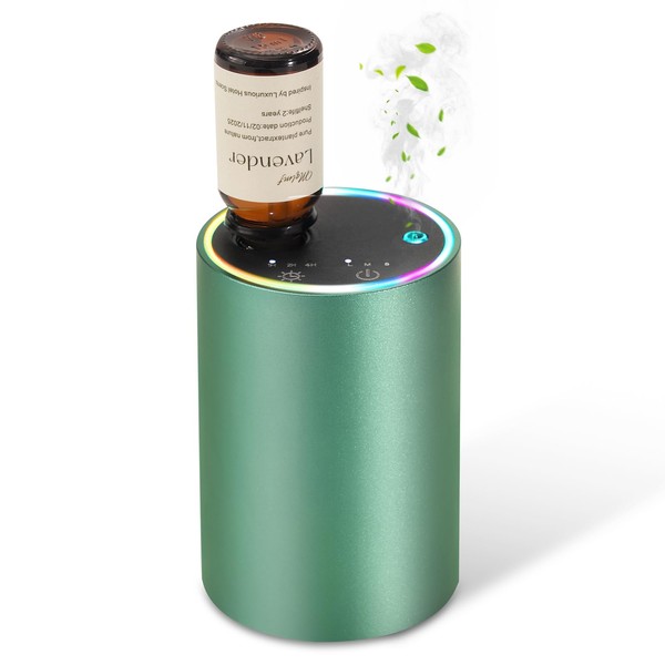 MQLMF Waterless Diffusers for Home,Ultra Quiet, Atmosphere Light, Wireless Portable,