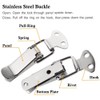 TOP-VIGOR 4Pcs Stainless Steel Tension Clasp, 57mm Lever Clasp Spring