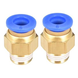 PC6-01 Push to Connect Fittings, 6mm Tube OD x 1/8” G Thread, Straight Pneumatic Quick Fitting Air Line Connector,One Touch Hose Connector,Pneumatic Air Straight Fitting 10Pcs