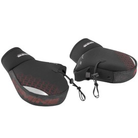 Komine AK-349 13006 Motorcycle Air Through Steering Wheel Cover Black/Red Free