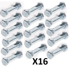 Home Pride Set of 16 Slotted Locking Mobile Home Anchor Bolts with Nut for Strap