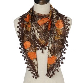 prinfantasy Triangular Scarf, High-Quality Scarves for Women and Girls, Neck Scarf and Women's Scarf, De144004