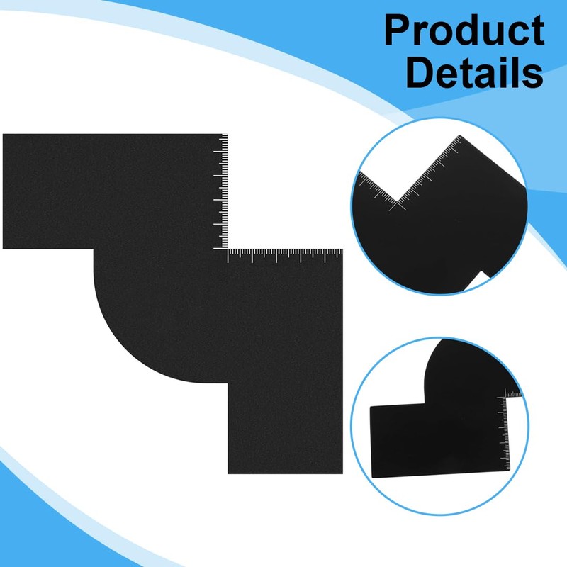 LQIOACU Men's Haircut W-shaped Ruler Beard Comb for Men, Suitable