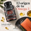 Omega 3 de Aceite de Salmón, 120 Cápsulas de 1000