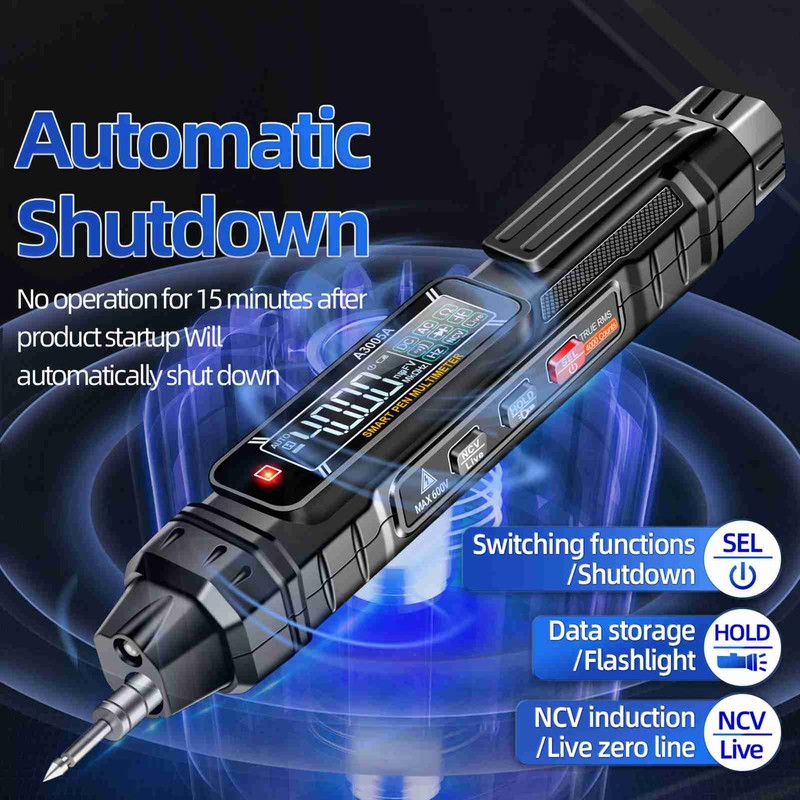 Pen Type Multimeter Portable Automatic Shutdown Intelligent High Accuracy Digital