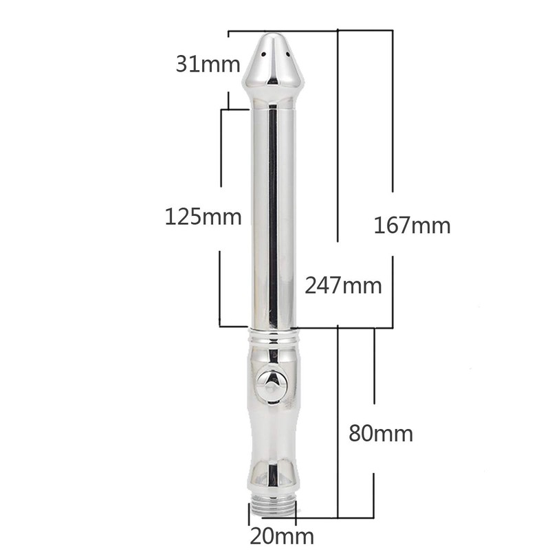 XSEXO Shower Enema Hose and Nozzle System W/ 5ft Handheld