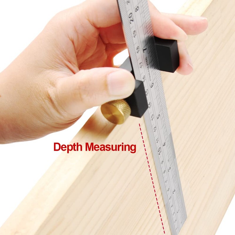 O'skool Ruler Stops Fences Marking Gauge Stop With Scriber,Aluminum Ruler