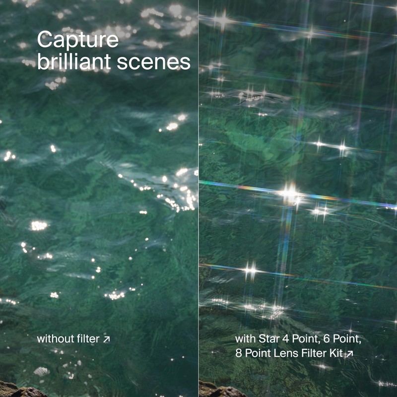 Urth 58mm Star 4, 6, 8-Point Lens Filter Kit