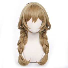 Haragami Genshin Wig, Lisa Mintz Cosplay Wig, Heat Resistant Wig, School Festival, Cultural Festival, Costume, Disguise, Wig Net Included, Cosplay Accessory Cosplay Wig