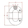 Stainless Steel 316 Chain Connecting Link 5/16" (8mm) Marine Grade