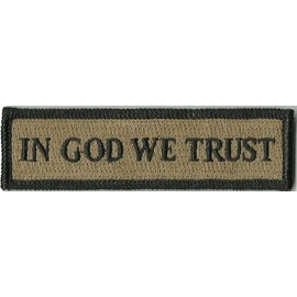 in GOD We Trust - Tactical Morale Patch - Coyote