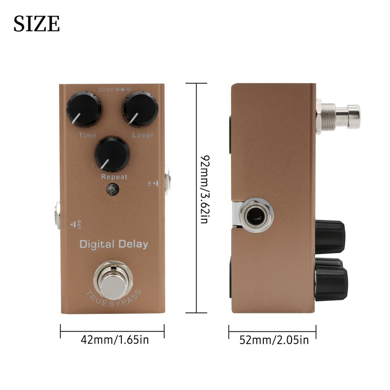 IRIN EF-08 Electric Guitar Effect Pedal Portable Guitar Effector Mini