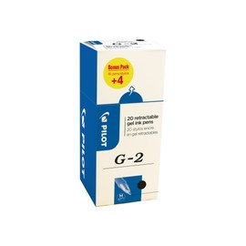 Pilot 3131910516460 G207 Gel Roller Pen - Black (Pack of 20)