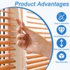 uxcell Blind Wand Replacement with Hook,3Pcs 17" Long Acrylic Blind