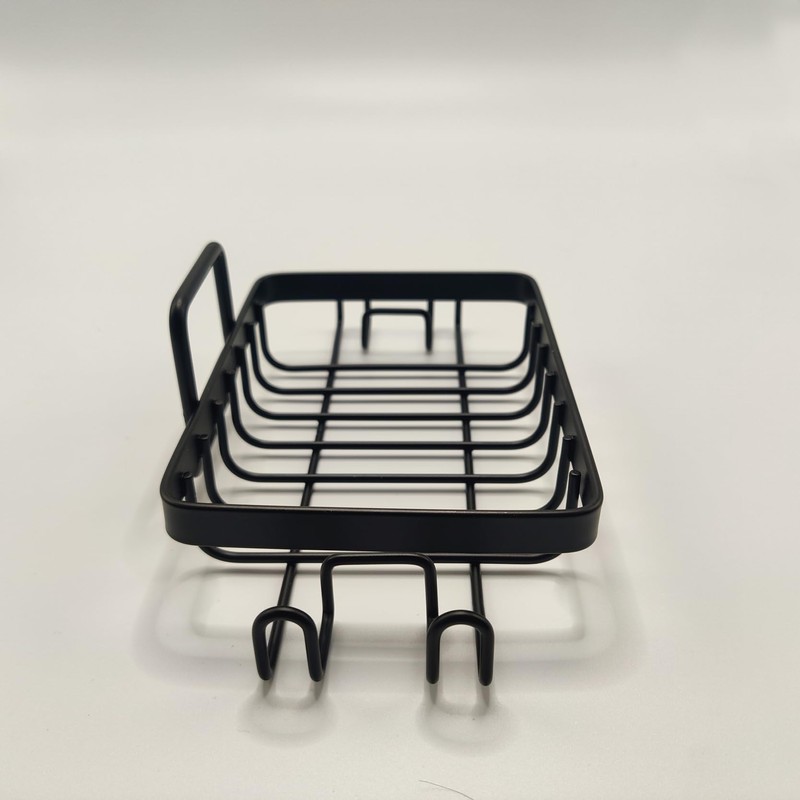 SPELSHINE Stainless Steel Mate Black Soap Dish for Shower, Suction