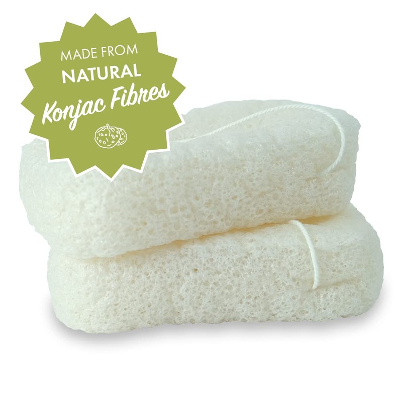 Friendly Soap - Natural Konjac Sponge, Plant-based Porous Konjac Root