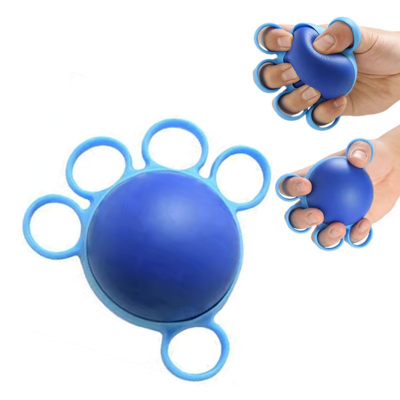 Finger Exerciser Ball Elastic PU Silicone Hand Therapy Grip Strengthener