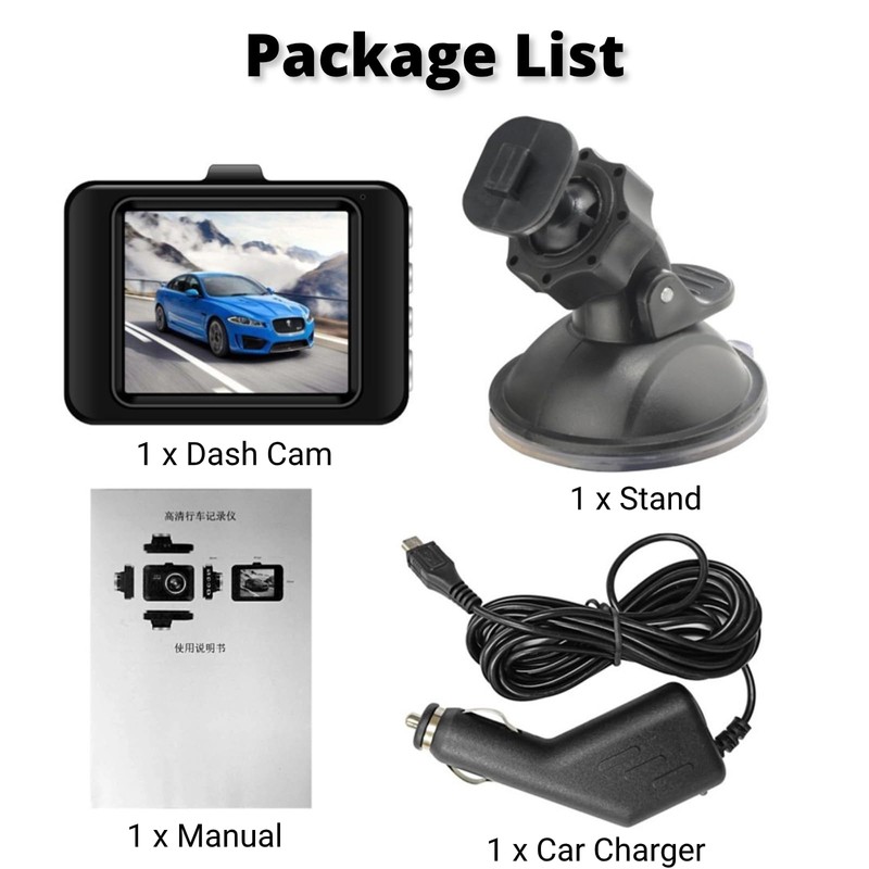 Car DVR Dashcam 1080P Full HD Loop Motion Detection Dashboard