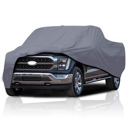 5 Layer Semi Custom Full-Size Truck Car Cover for Ford F-150 SVT Lightning 2001-2004 Regular Cab Pickup 6.6 Feet Bed, All Weather Protection Breathable Scratch, Dust, Snow Shield