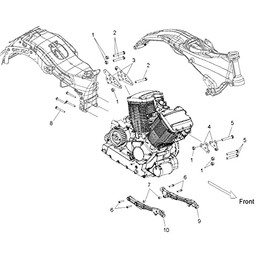 Polaris Victory Motorcycles Engine Mount Weld, Rear, Right, Genuine OEM Part 1016670, Qty 1