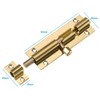 TERF Polished Brass Barrel Slide Lock 63mm [2.5''] Door Latch