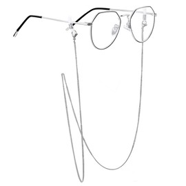 ChainsPro Glasses Chain, Men's, Stylish, Glasses Mask Strap, Glass Cord, Women's, Stainless Steel, Sunglasses, Fall Prevention, Stainless Steel, No Gemstone