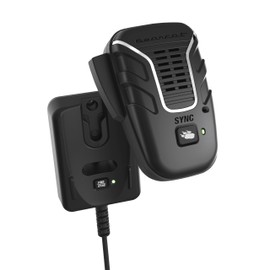 Uniden BC906W Wireless CB Microphone and Speaker in a single unit, Up to 100 Yard Range, Smart Power Save, Active Noise-Canceling Technology, Clear Quality Sound,Black