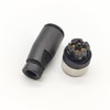 Pack of 5 M12 4-Pin Female Circular Connectors, On-site Mounted