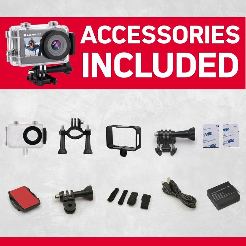 AGFA Photo Realimove AC7000 - Waterproof Digital Action Camera 30m