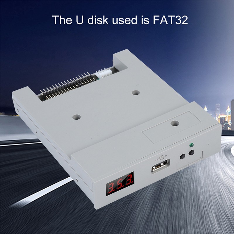 SFR1M44‑U100 3.5in 1.44MB USB SSD Floppy Drive Emulator Plug and