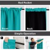 Deconovo Store 2 Cortina Forro Blackout Aislamiento Térmico Ruido 132x160cm