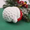2024 Golf Ball Christmas Tree Ornament, Resin Material, Wearing Santa