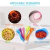 Measuring Spoons, Gram Measuring Spoons, Colourful Plastic Measuring Spoons with