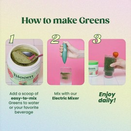 Suplemento En Polvo Bloom Greens & Superfoods Sabor Coco