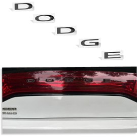 Rear DODGE Emblem Overlay Decal - Fits 2011-2023 Charger - (Color: Matte Black)