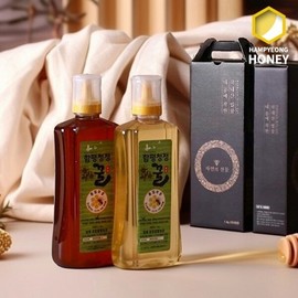 Hampyeong Butterfly Honey Pure Natural Honey Acacia Honey 1kg + Miscellaneous Honey 1kg Gift Set Natural Honey Test Report Enclosed / 함평나비꿀 순수 천연꿀 아카시아꿀 1kg + 잡화꿀 1kg 선물세트  천연벌꿀 성적서 동봉