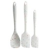Trudeau White Confetti 5pc Silicone Spatula, Spoonula & Whisk Set