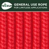 TECEUM Rope – 27.5M x 10mm (3/8 Inch) – Red