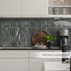 Grey Long Hexagon Tile Peel and Stick Backsplash, 10 Sheets