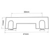 AERZETIX - C42199-10 x strip fuse - 40A - with
