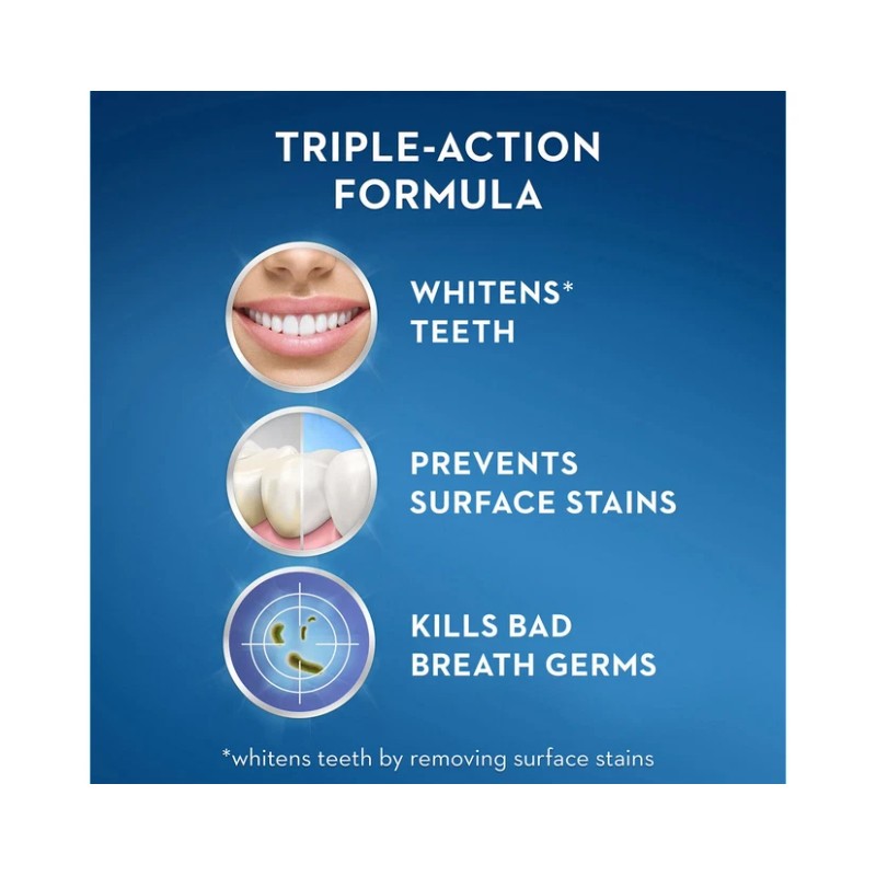 Crest 3D White Alcohol-Free Whitening Mouthwash, Arctic Mint,32 fl. oz.,