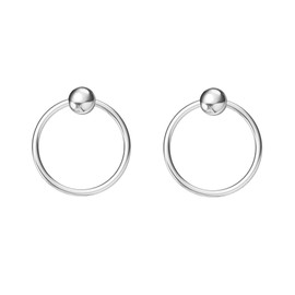 Sterling Silver Cartilage Earrings Piercing Earring Nose Rings Hoop for Women Men