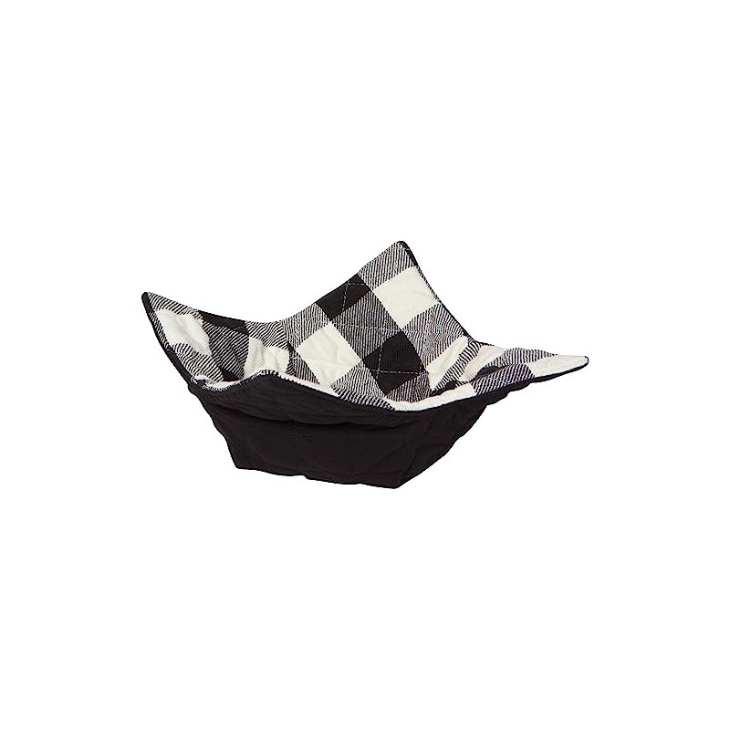 Now Designs Quilted Bowl Cozy, Black Buffalo Check W9 x