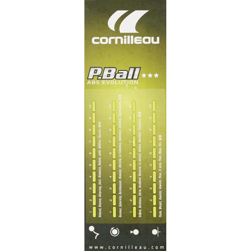 Cornilleau ITTF Plastic ABS Evolution 3 Star Competition Table Tennis