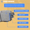 Front Brake Pads Kit,For Nissan 2013-2025 Altima and 2014-2018 Leaf,1650