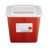 McKesson Prevent Biohazard Infectious Waste Sharps Container - Plastic, Horizontal