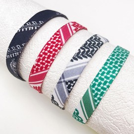 Long tiantian Keffiyeh Bracelet Palestine USA Bracelet Country Flag Bracelet Tibetan Wrist Wrap Bracelet Boho Rope Bracelet Boho Jewelry for Women Men Trendy Stuff